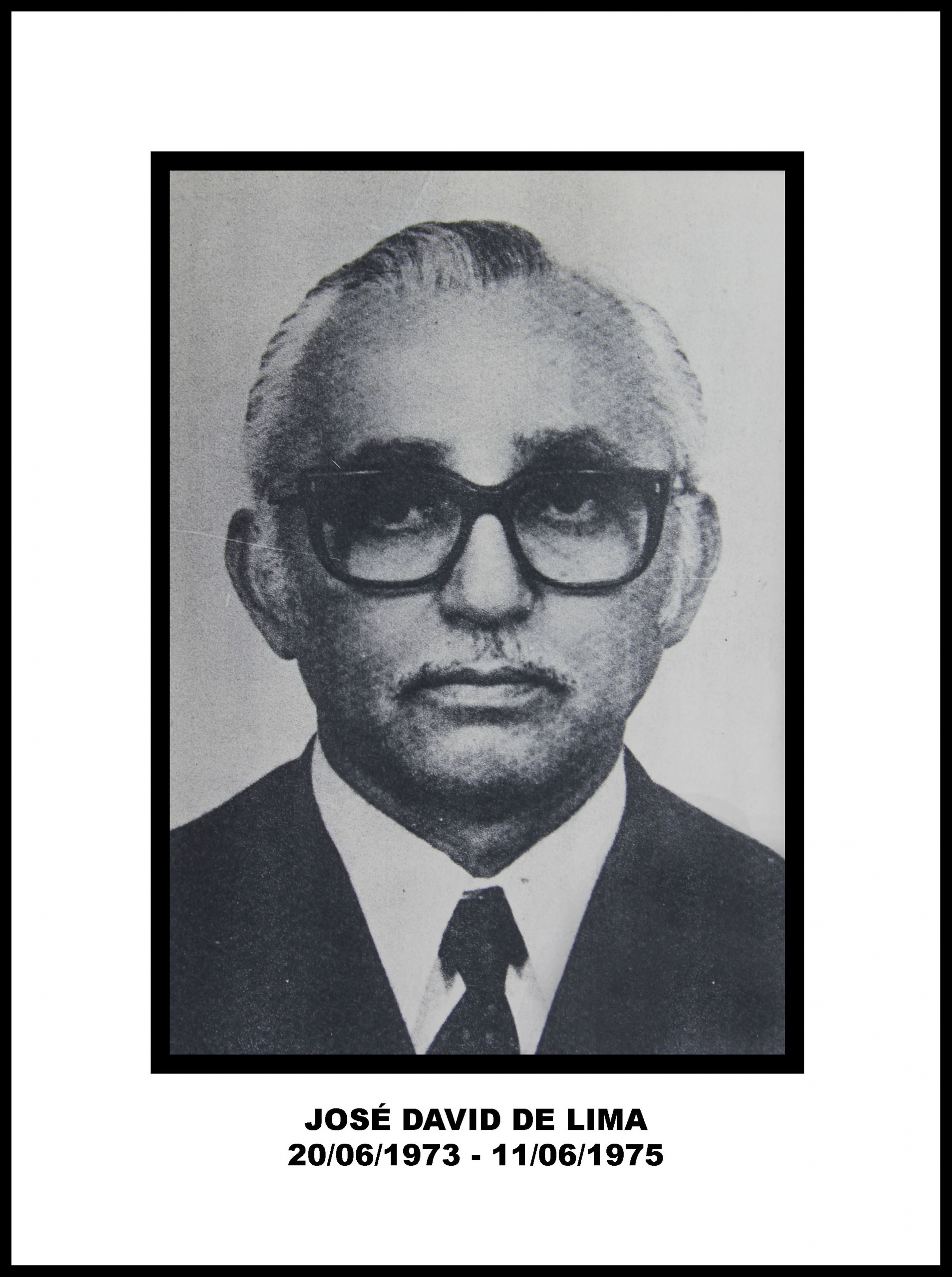Retrato oficial de José David — Venerável Mestre
